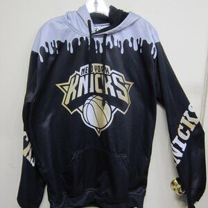 Fisll New York Knicks Men's XL 100% Polyester Black/Gold/Orange Hoodie Pullover